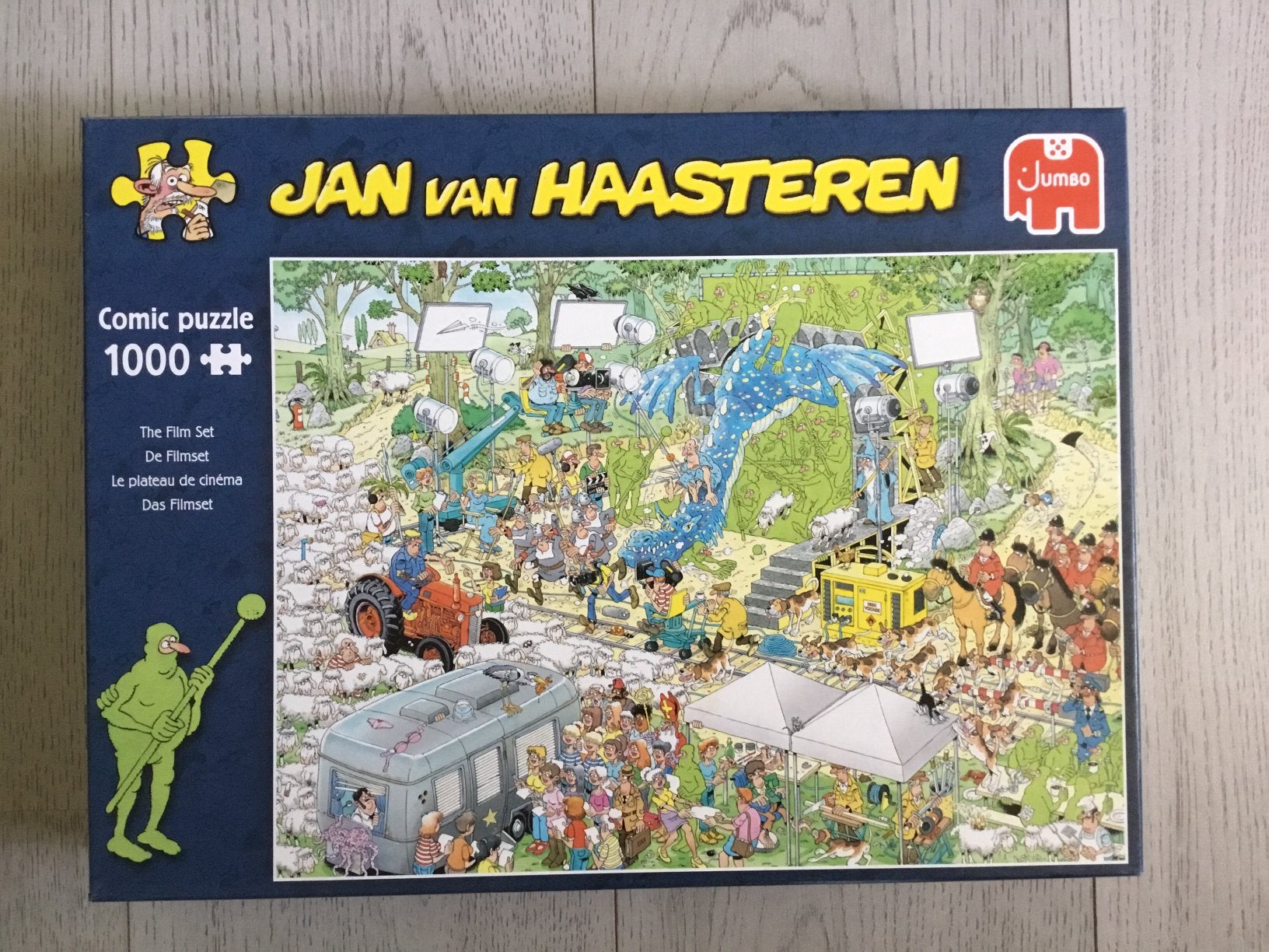 De Filmset 1000 stukjes., Ophalen of Verzenden, 500 t/m 1500 stukjes, Zo goed als nieuw