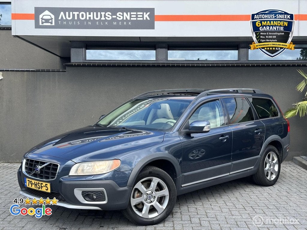 🚙 Volvo XC70 3.2 Summum| Schuifdak | Leer | Memory|Trekha, Auto's, Volvo, Automaat, 238 pk, Gebruikt, Blauw