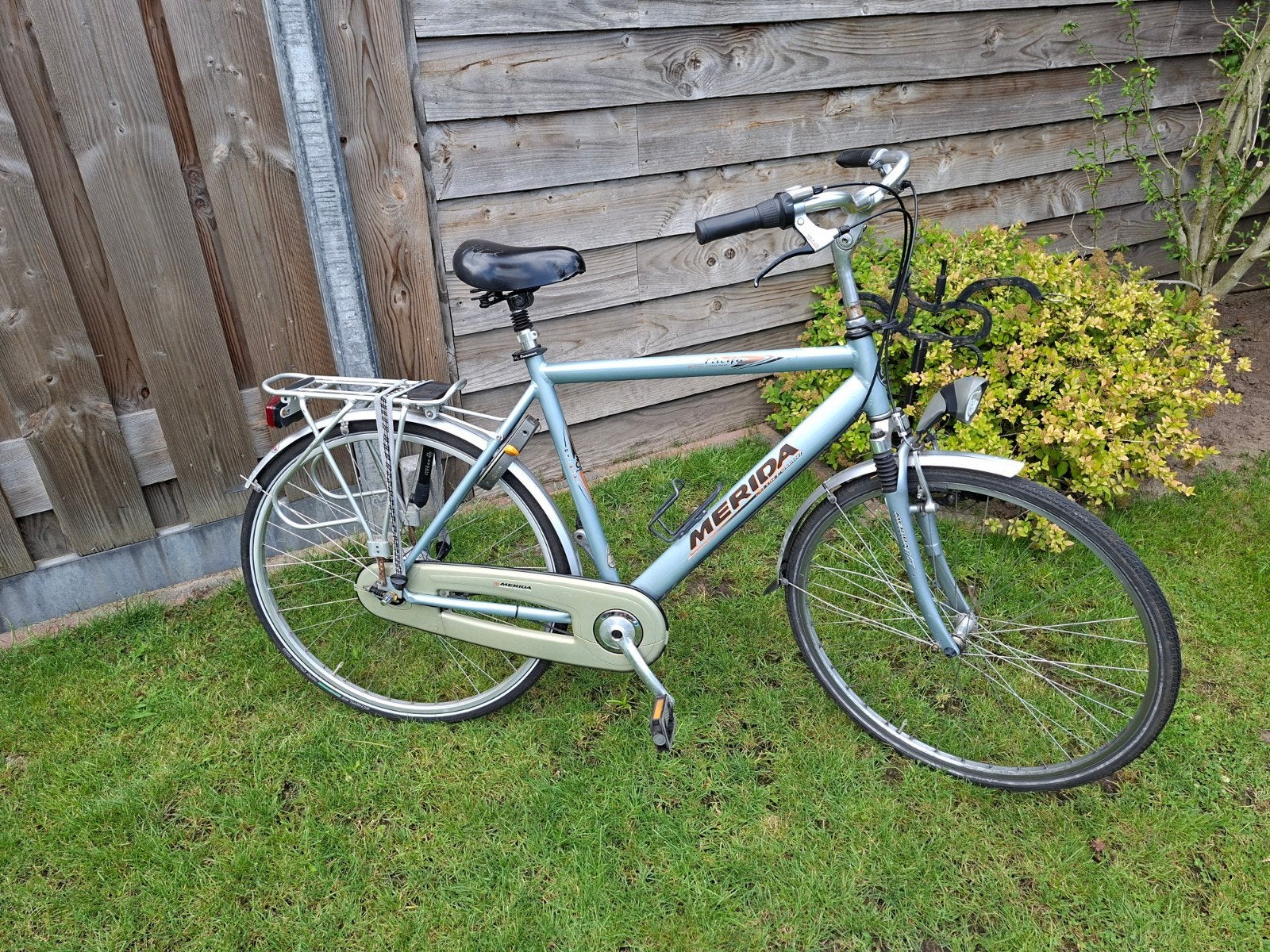 merdia heren fiets., Gebruikt, Velgrem, Versnellingen, 57 tot 61 cm
