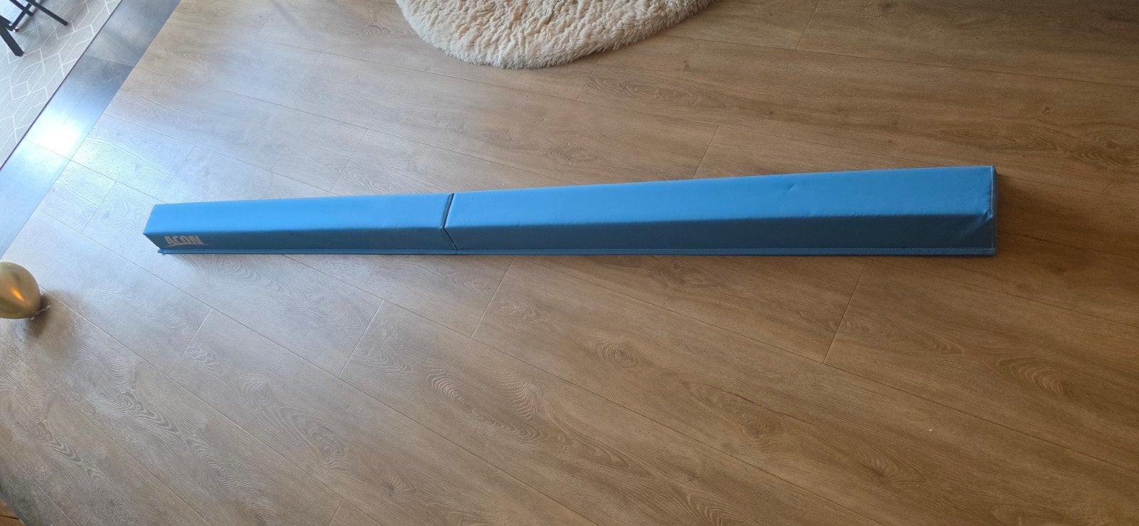 ACON turnbalk / balance beam 240 cm - opvouwbaar, Ophalen, Maat 36 t/m 42, Zo goed als nieuw, Blauw