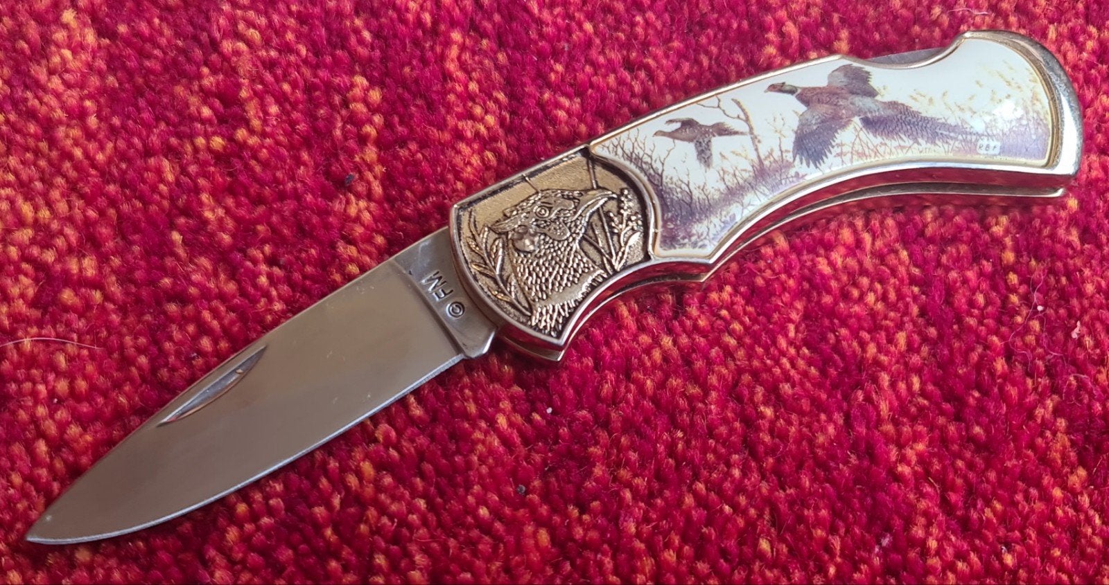 Franklin Mint Collector Knives Zakmes Fazanten, Ophalen of Verzenden, Zo goed als nieuw
