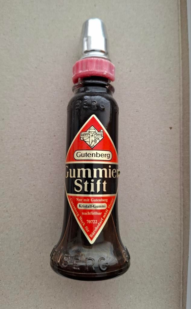 Vintage Gutenberg Gummier Stift - Kristal-Gummi, Verzenden, Gebruikt