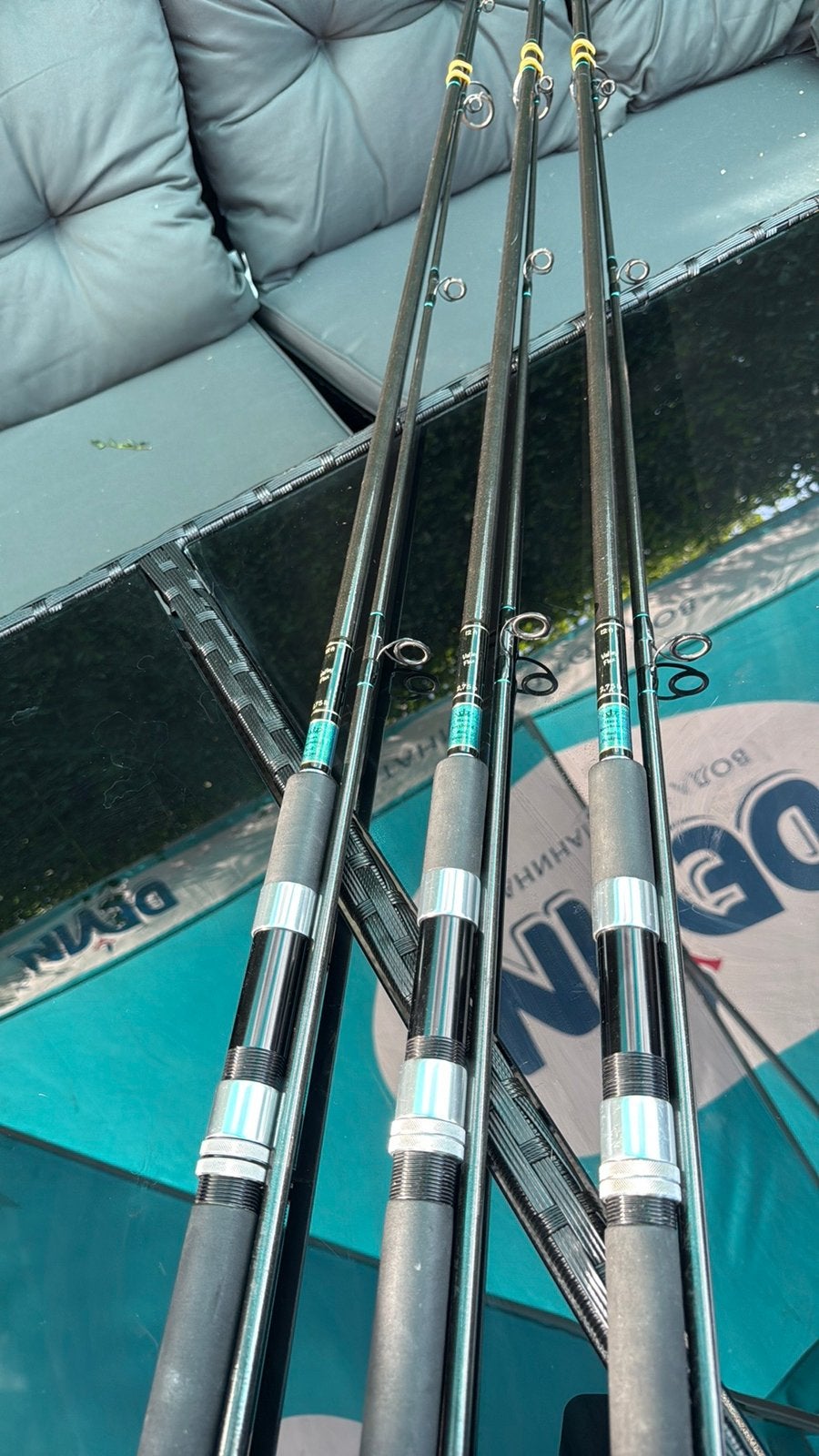 3 Hans Krechting Rods 12ft 2.75lb, Ophalen, Gebruikt, Werphengel