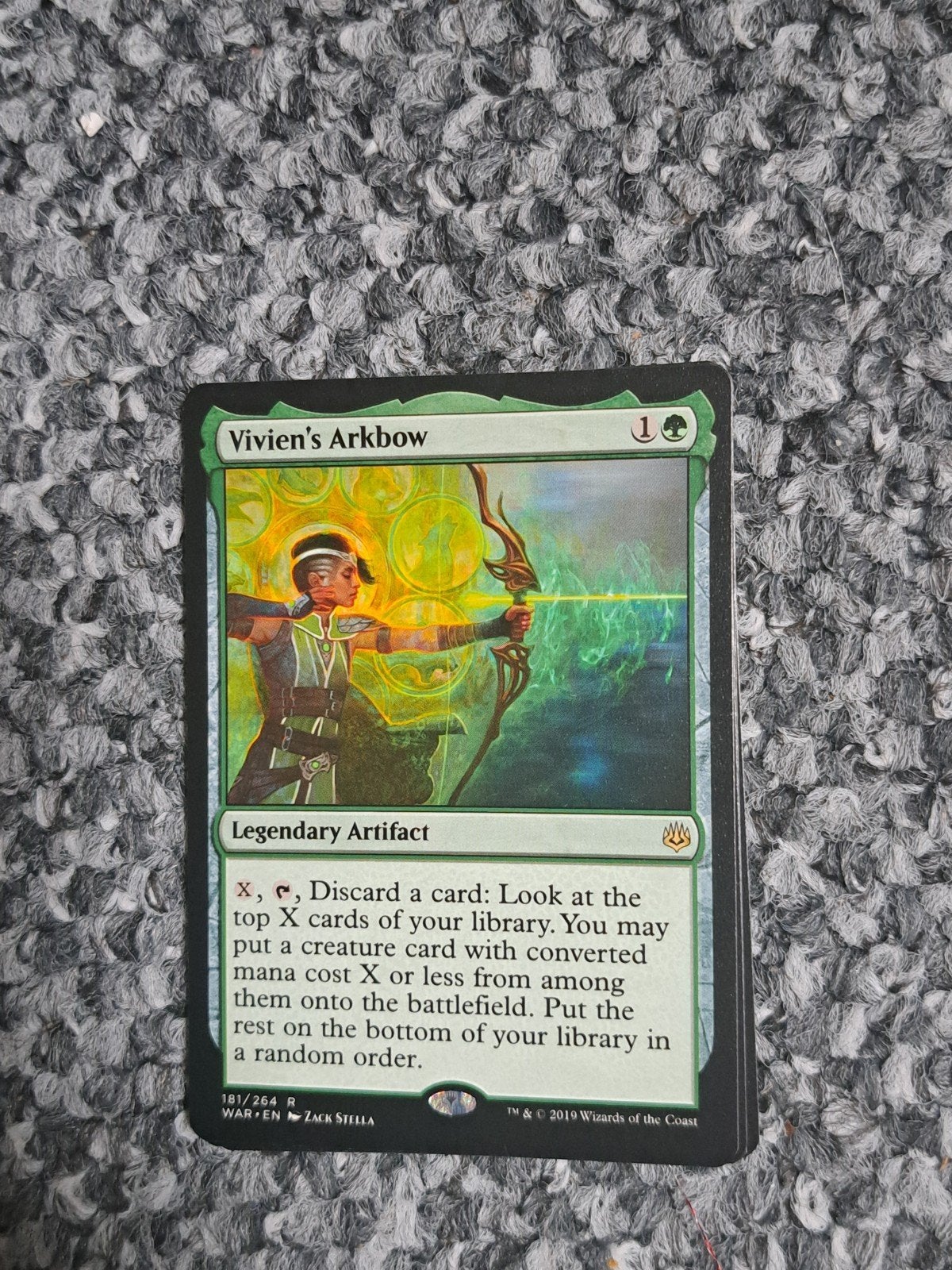 Vivien's Arkbow - Magic: The Gathering kaart, Hobby en Vrije tijd, Verzenden