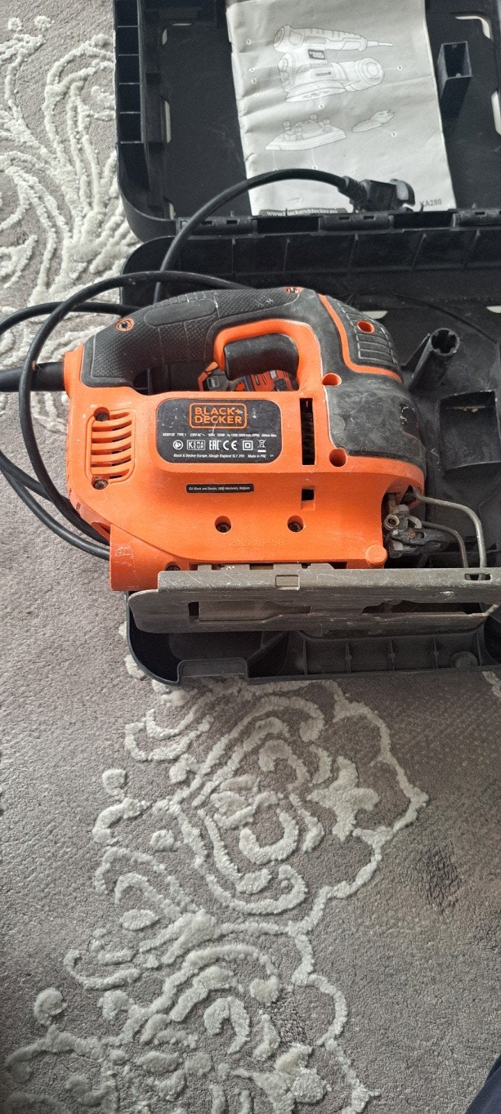 Black+Decker KS801SEK Decoupeerzaag met Autoselect, Gebruikt, Black+Decker, 600 tot 1200 watt, Ophalen of Verzenden