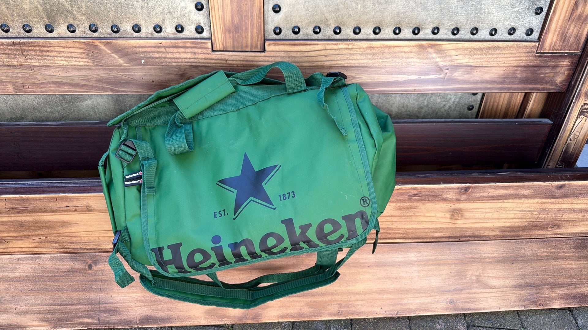 Nieuwe Heineken weekendtas/ reistas, Ophalen, 40 tot 60 cm, 30 cm of meer, Groen