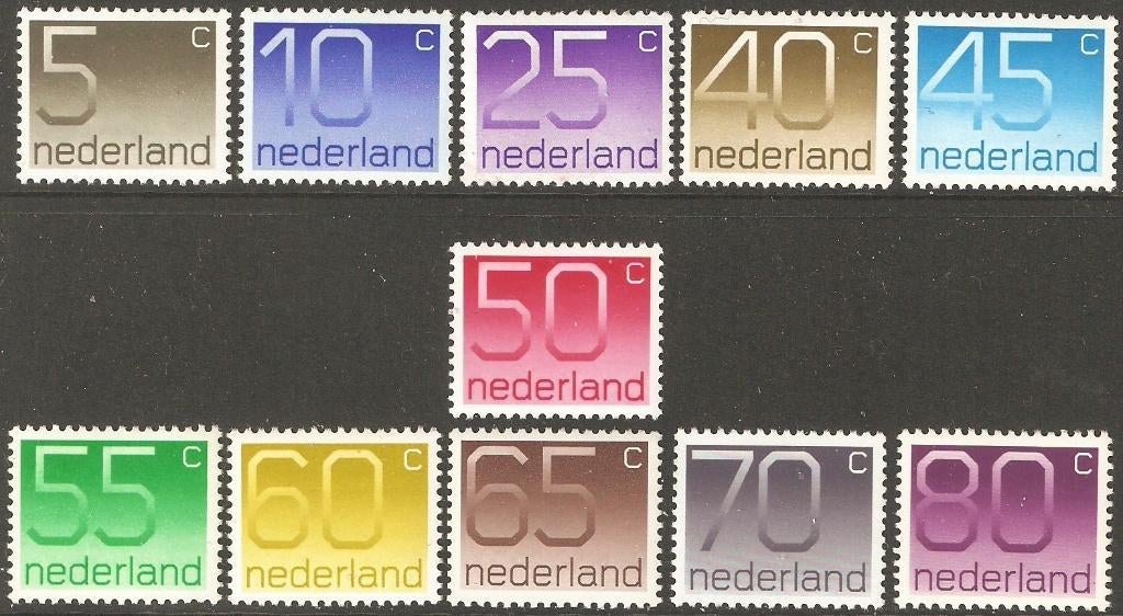 Nederland 1108-1118 serie Crouwel., Verzenden, Postfris