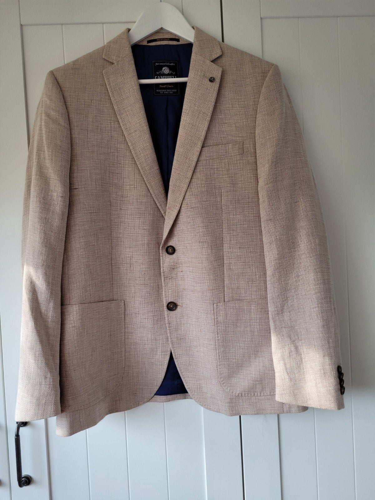 Beige colbert/jasje Campbell maat 52 nieuw, Maat 52/54 (L), Beige, Nieuw, Ophalen of Verzenden