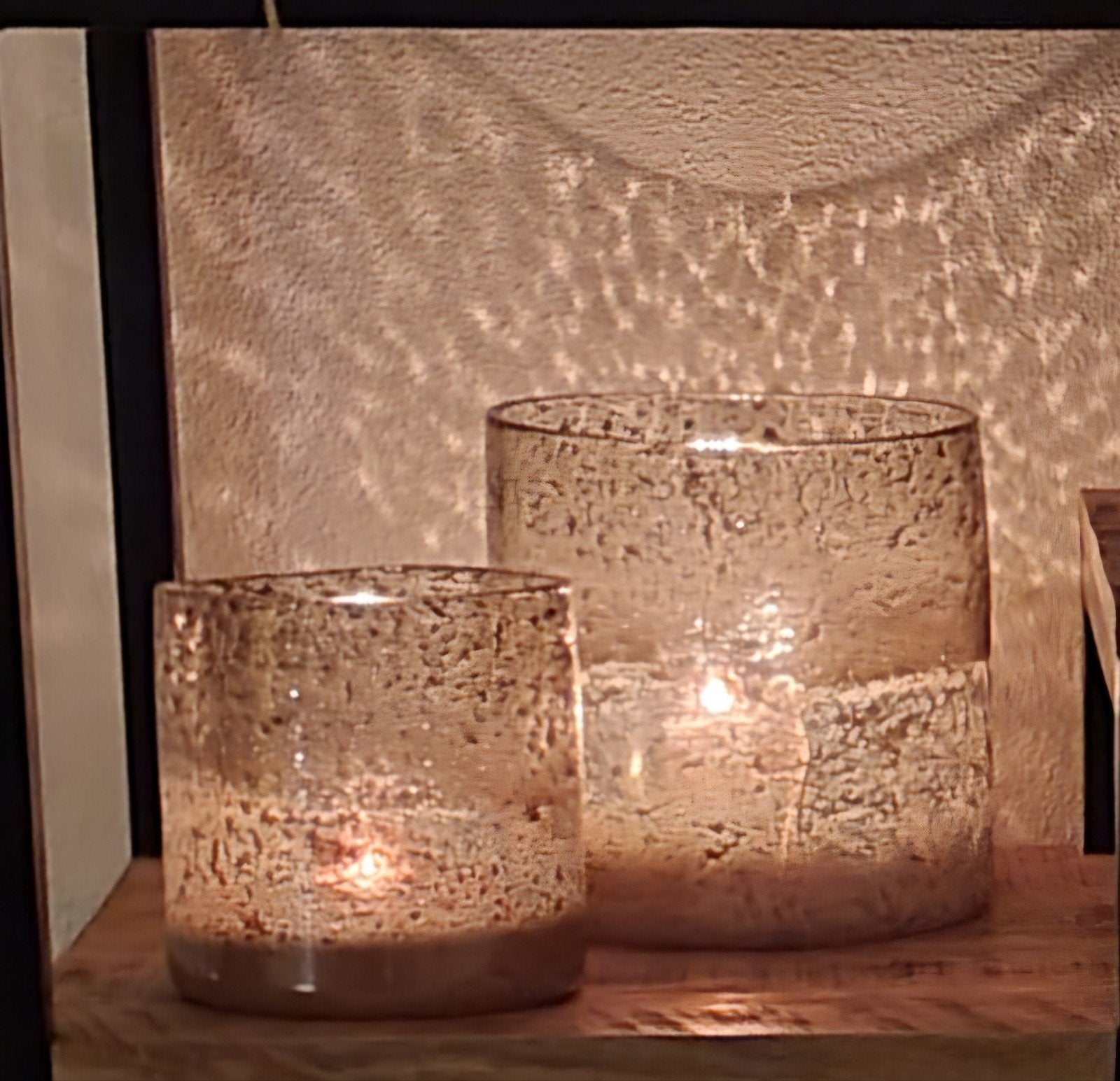 Glazen windlichten, Huis en Inrichting, Ophalen, Bruin, Glas, Windlicht