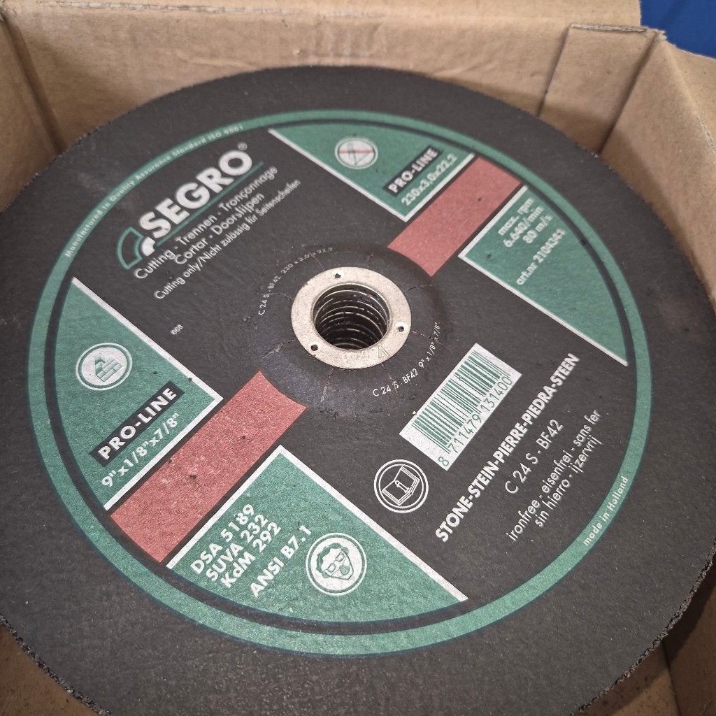 25 steen slijpschijven 230 x 3,0 x 22,2, Ophalen of Verzenden, Nieuw, 1000 watt of meer, Haakse handslijpmachine