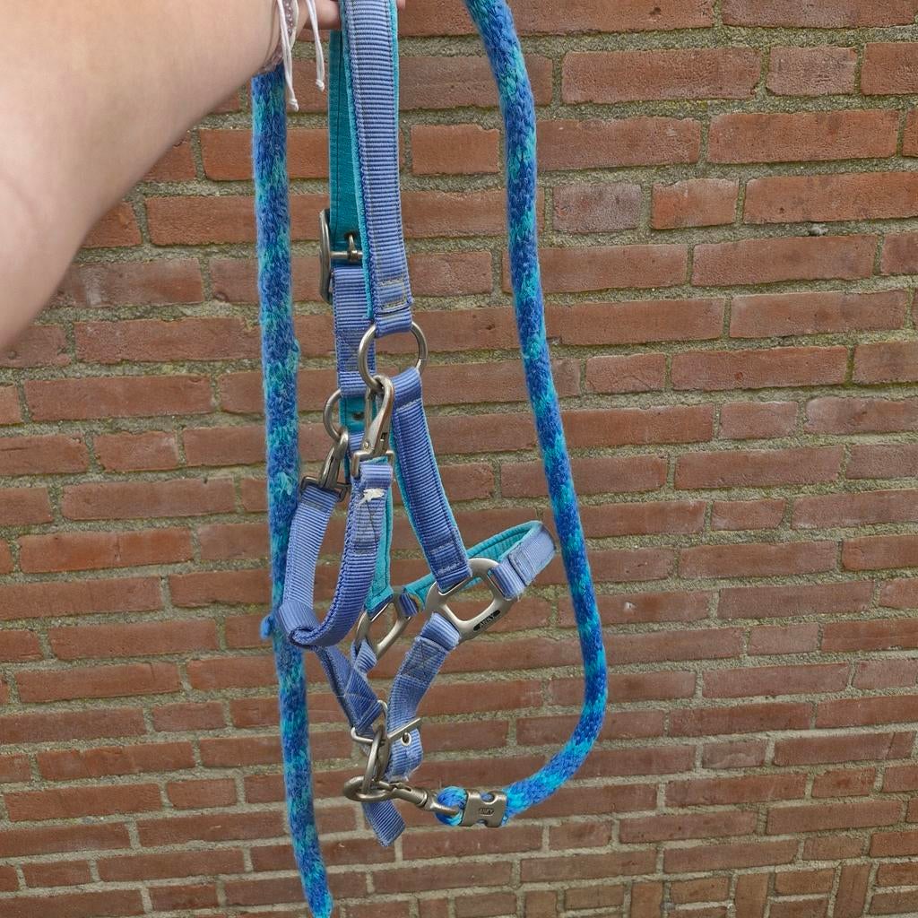 ANKY halster met halstertouw blauw, Dieren en Toebehoren, Ophalen of Verzenden, Overige soorten