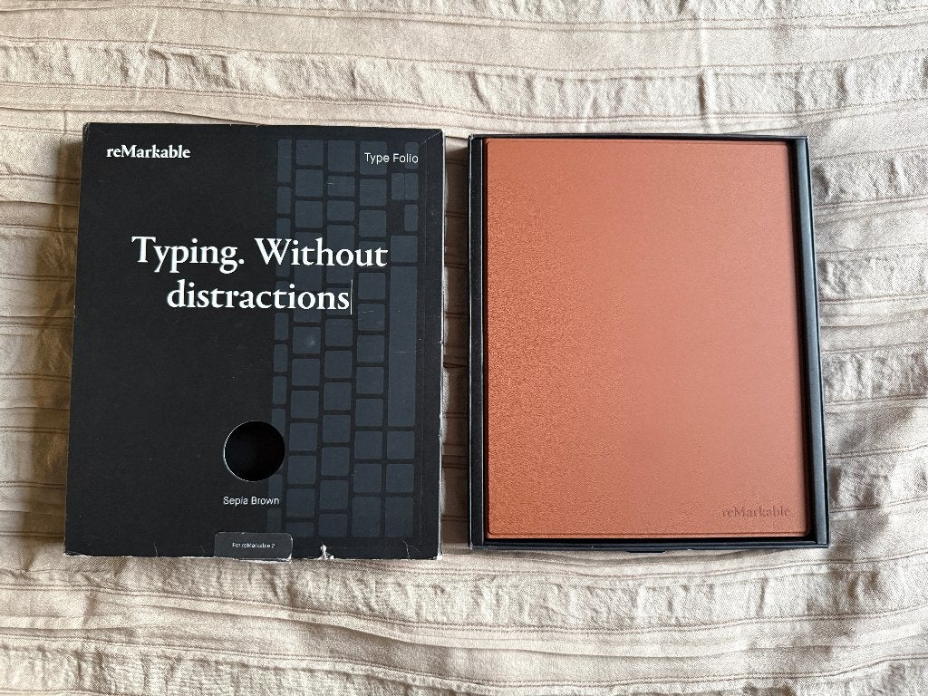 Remarkable 2 typefolio, leder cognac kleur, Computers en Software, Ophalen, Zo goed als nieuw, Draadloos, ReMarkable