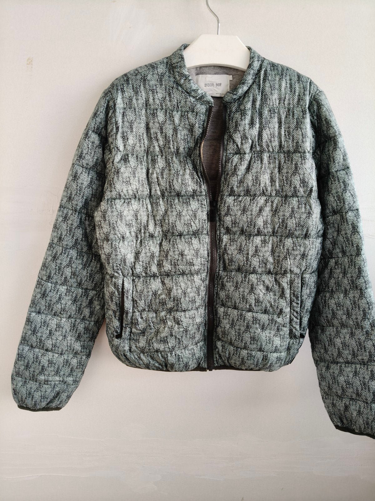 Sissy-Boy Jas Tedje - Groen/Zwart Patroon, Maat 38/40 (M), Sissy-Boy, Ophalen of Verzenden, Zo goed als nieuw