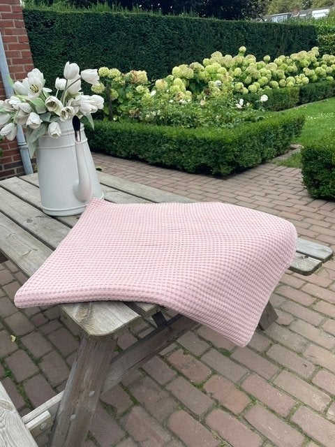 sprei / plaid in roze, Overige typen, Katoen, Tweepersoons, Ophalen of Verzenden