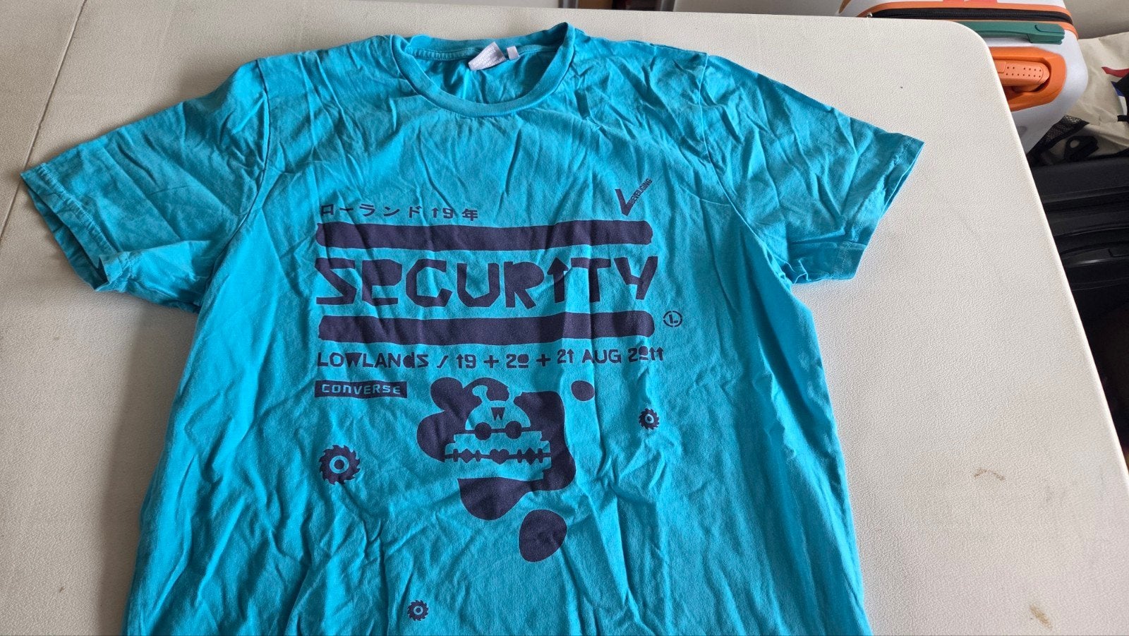 Converse Lowlands 2011 Security T-shirt XL, Converse, Maat 56/58 (XL), Gedragen, Verzenden