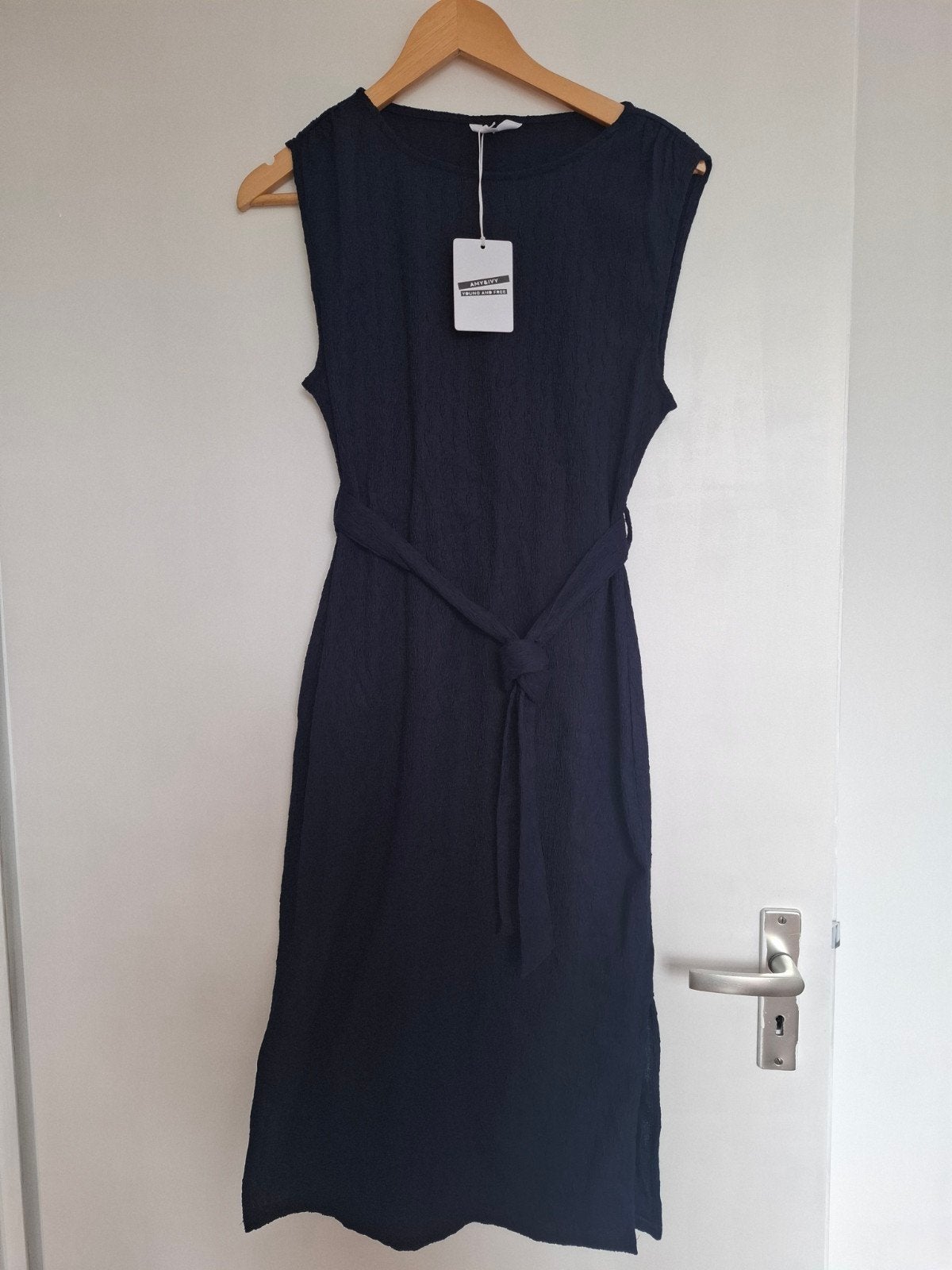 Amy & Ivy jurk donkerblauw maat S, Ophalen, Nieuw, Maat 36 (S), Blauw