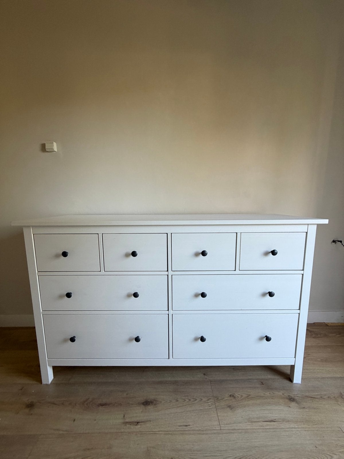 IKEA HEMNES ladekast 8 lades – wit – 160 cm breed, Huis en Inrichting, Ophalen, Gebruikt, 5 laden of meer, 100 tot 150 cm