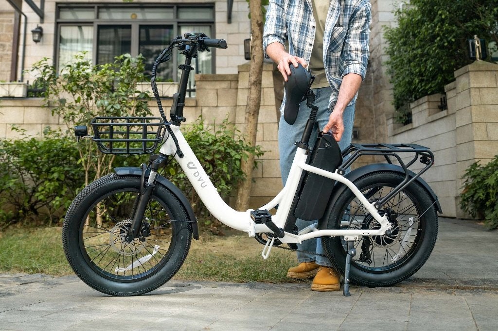 DYU C9 elektrische opvouwfiets, 3x gebruikt, Ophalen, Zo goed als nieuw, 50 km per accu of meer, Overige merken