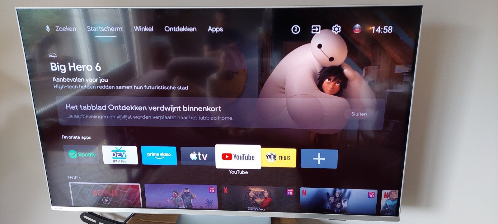 Philips the one 43inch Ambilight 4K Smart TV, Ophalen, Philips, LED, 120 Hz