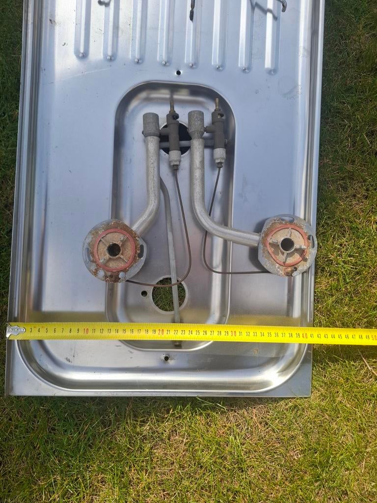 RVS Gasfornuis met Spoelbak - Ideaal voor Camper/Boot, Ophalen, Gebruikt, Minder dan 85 cm, 60 cm of meer