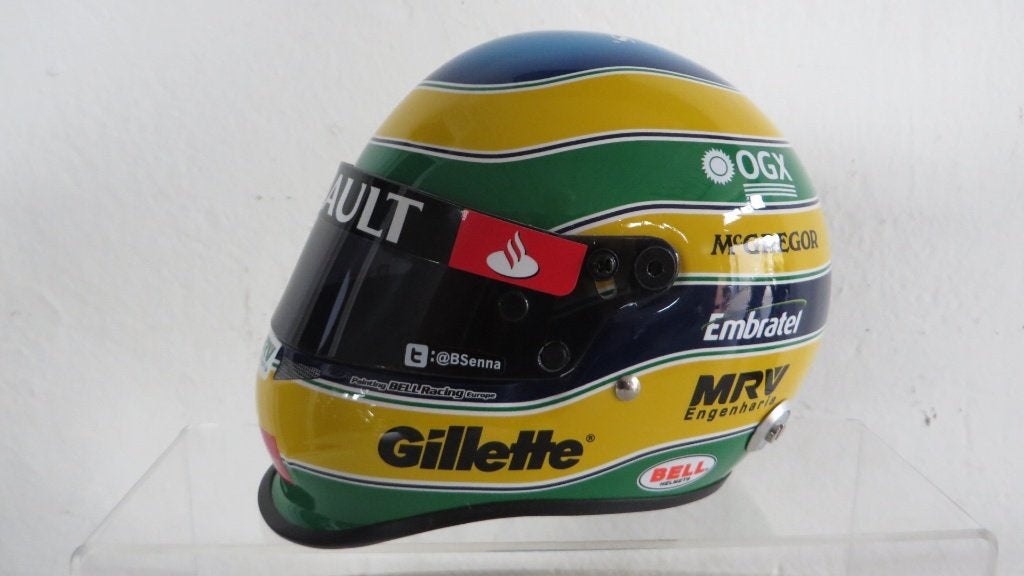 2012 Bell Helm Bruno Senna 1:2 nieuw!, Verzamelen, Ophalen of Verzenden, Nieuw, Formule 1