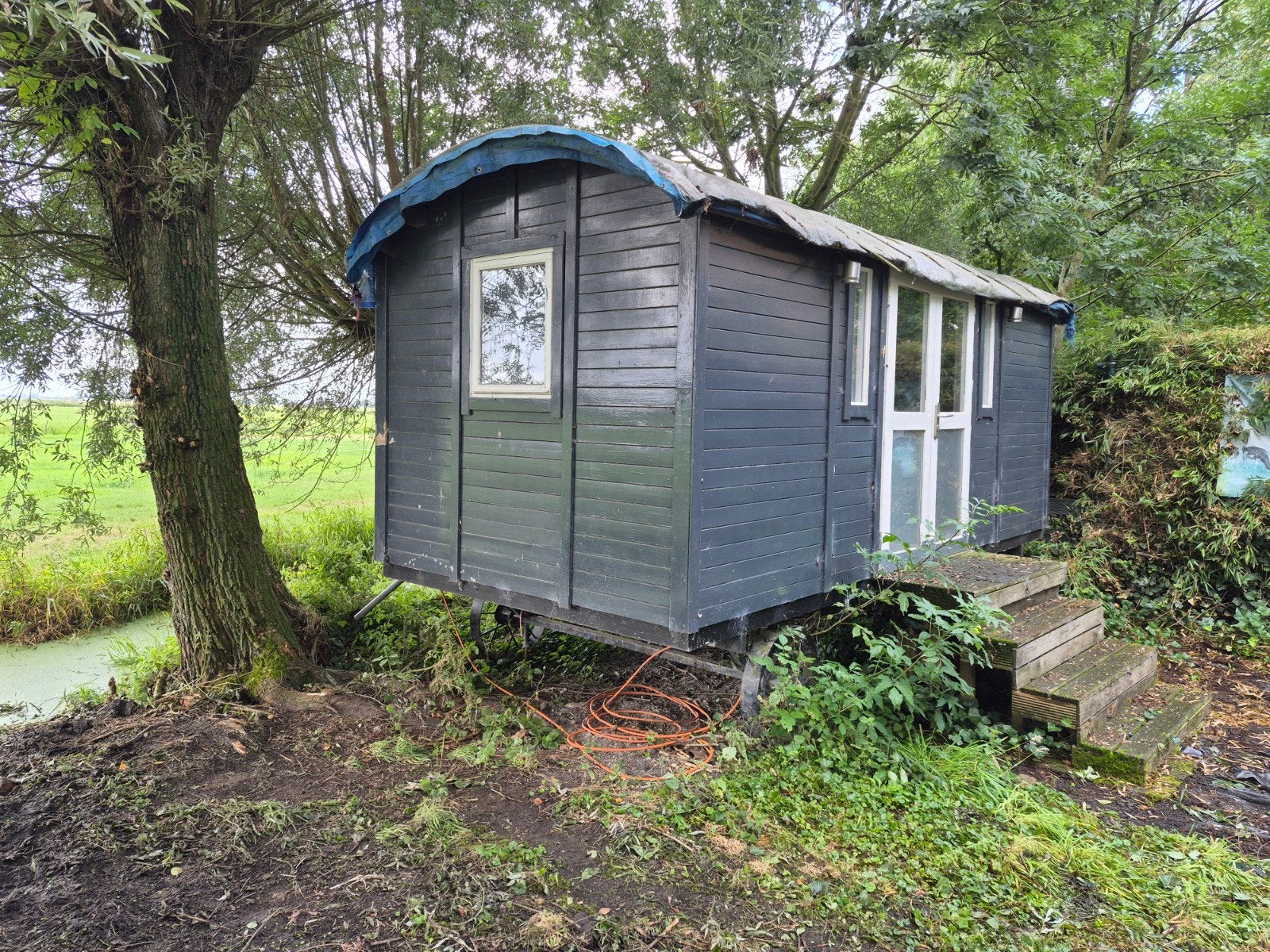 Unieke Pipowagen/Tiny House - Direct beschikbaar, Tuin en Terras, Ophalen, Gebruikt, Minder dan 4 meter, 2 meter of meer