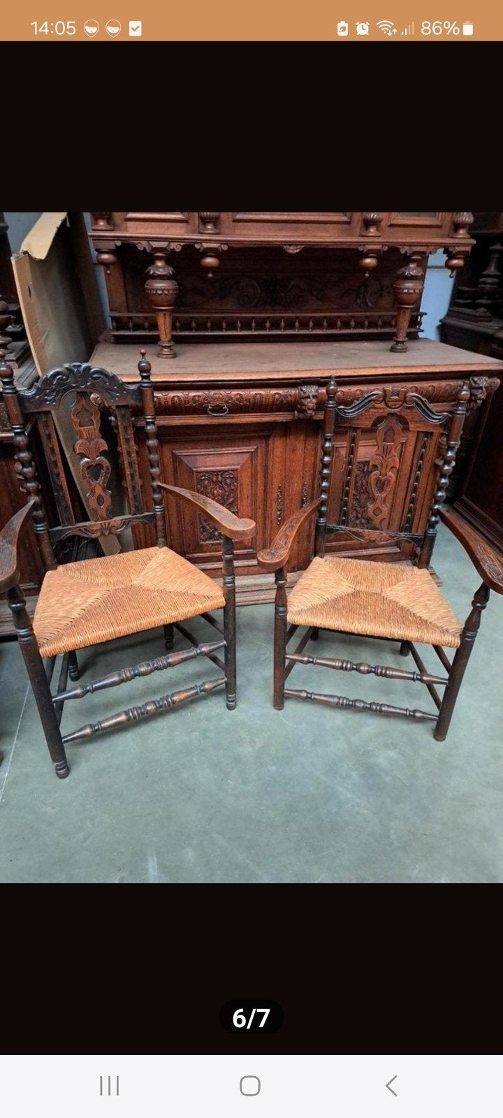 opa en oma stoelen, Antiek en Kunst, Ophalen