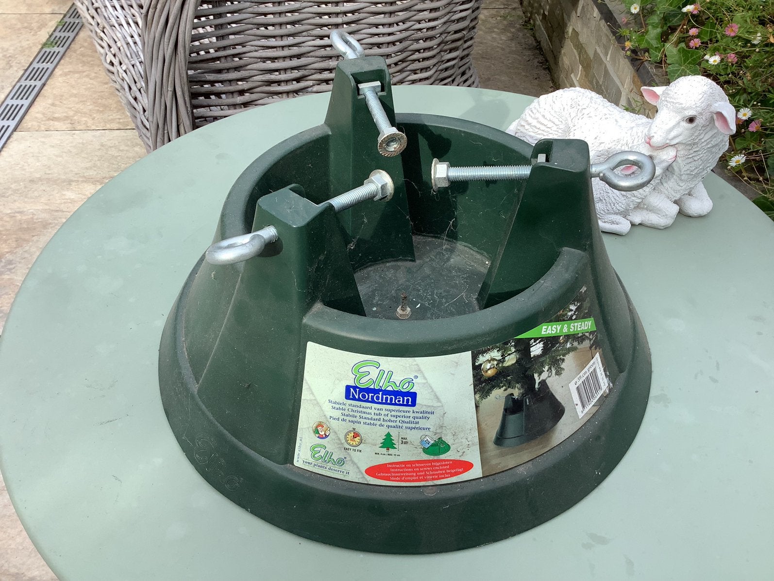 Kerstboom standaard, Ophalen of Verzenden, Zo goed als nieuw, Beton, Waterornament