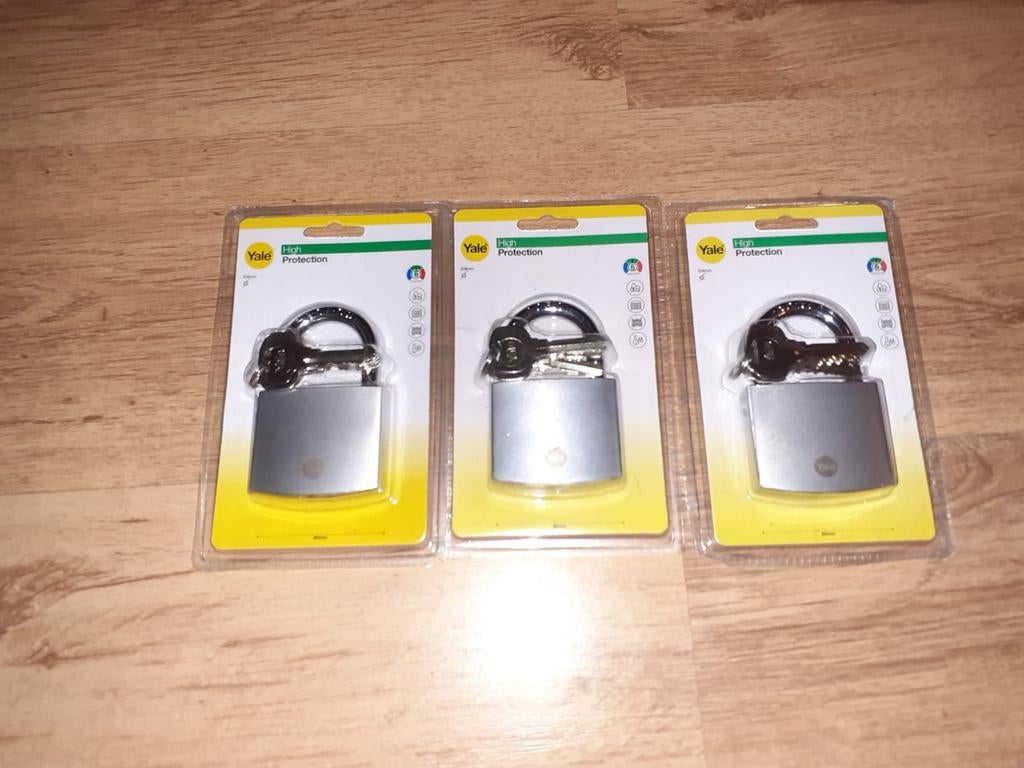 Yale Hangslot messing 60 mm mat chroom finish, Ophalen of Verzenden