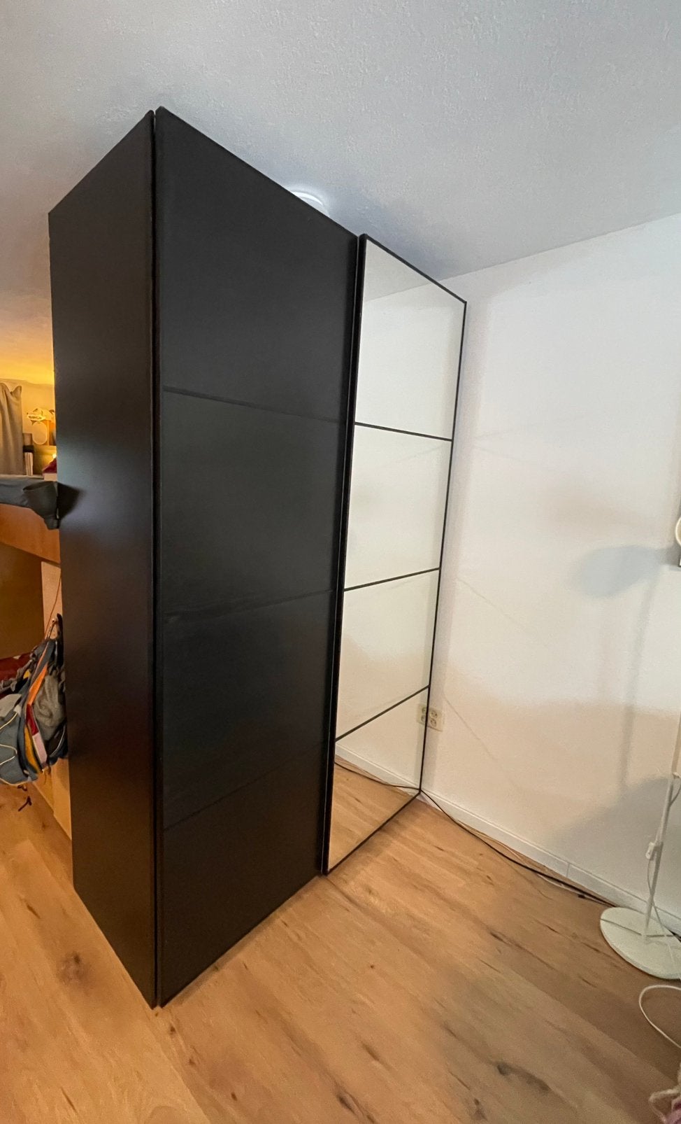 Pax kast - grote kleding kast, Ophalen, 200 cm of meer, 50 tot 75 cm, Glas