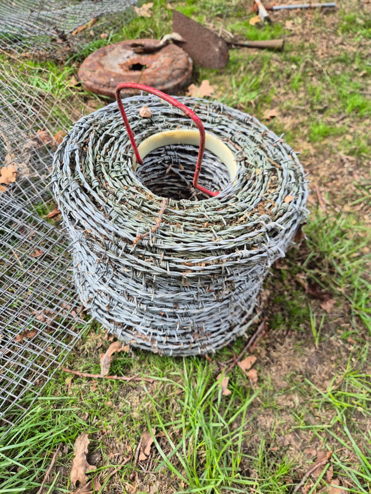 Rol prikkeldraad / puntdraad, Tuin en Terras, Ophalen