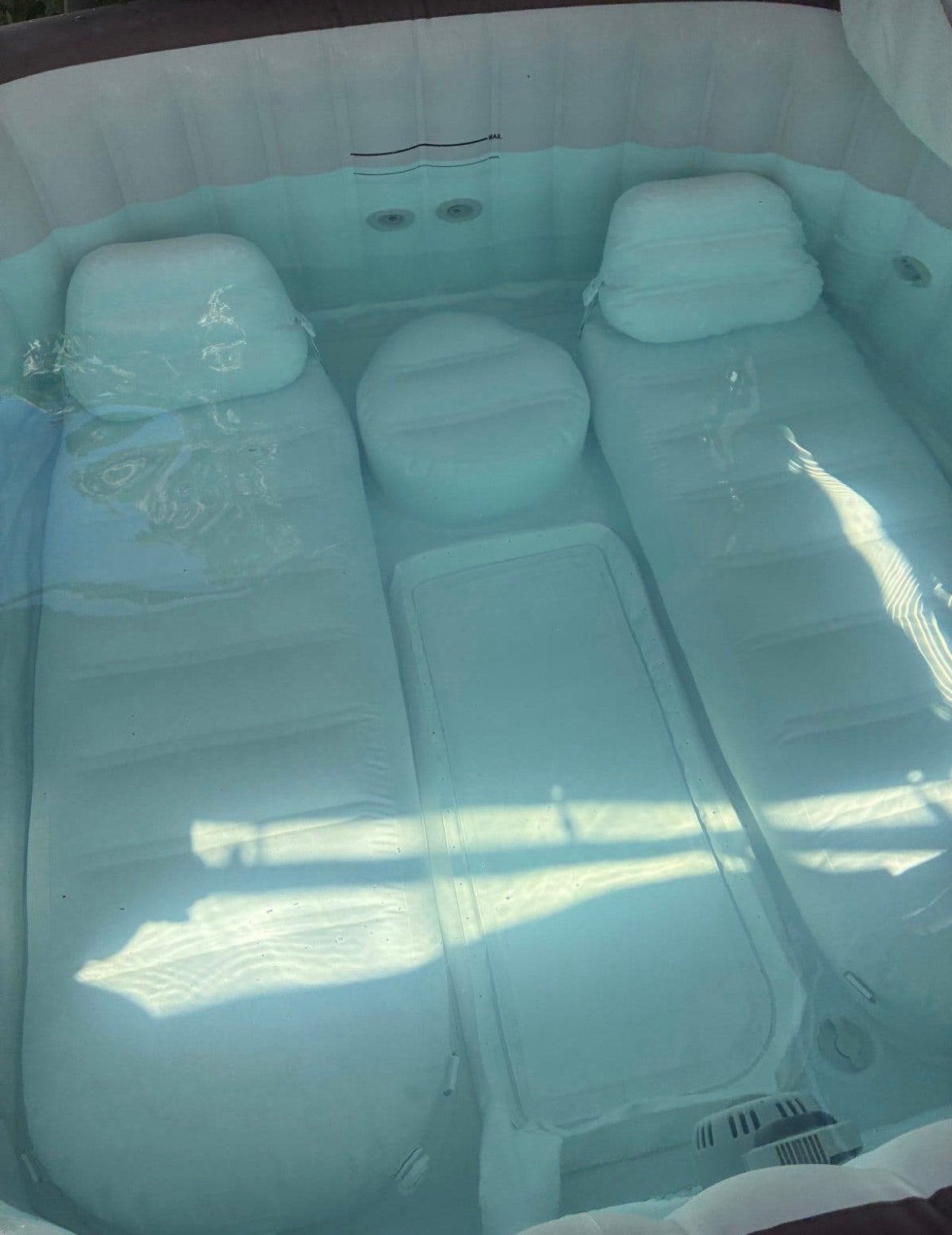 Lay-z-spa maldives jacuzzi, Ophalen, Zo goed als nieuw, Filter, Opblaasbaar