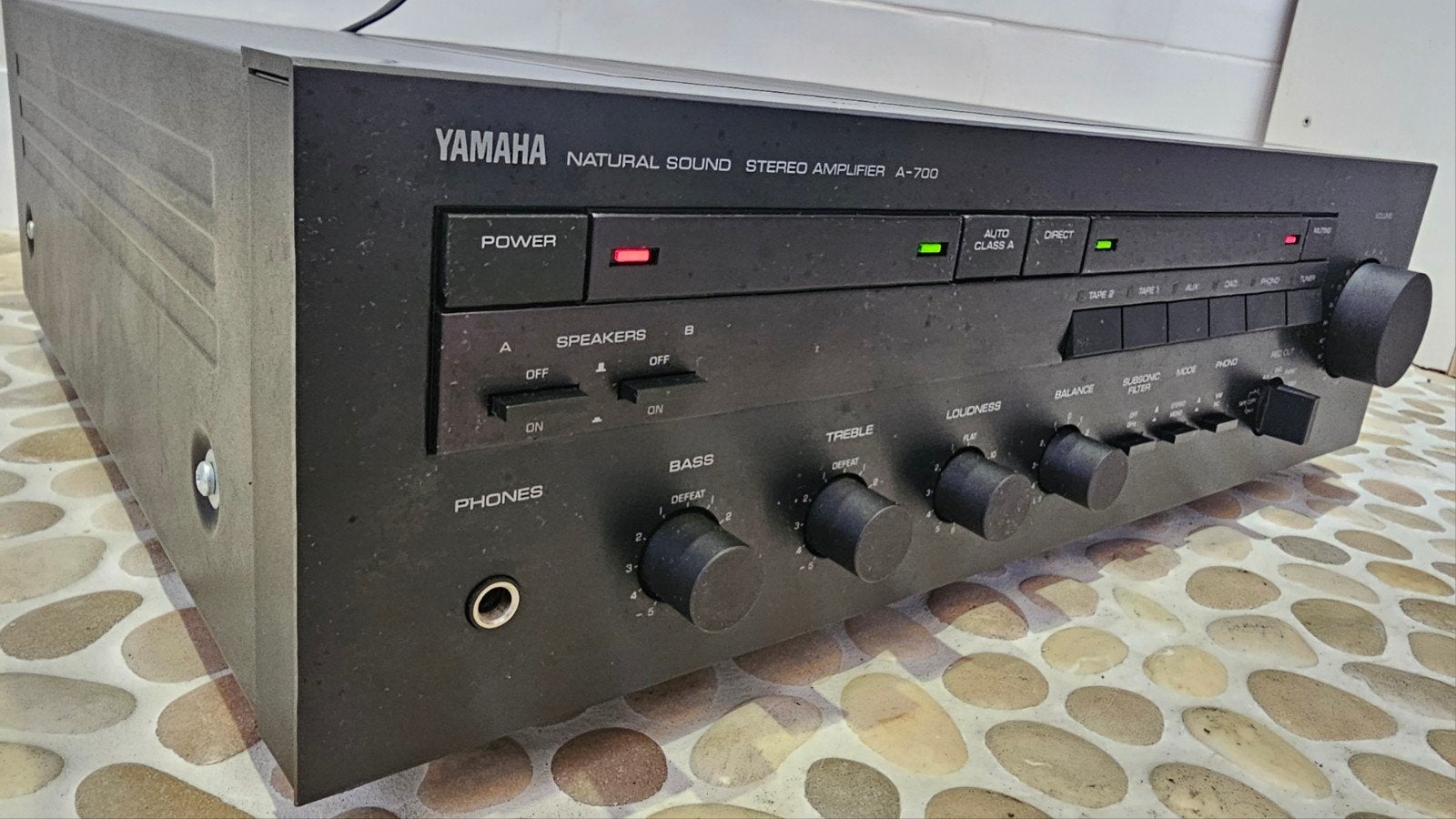 Yamaha A700 Class A schakeling 2x100w RMS, serviced,garantie, Ophalen of Verzenden, YAMAHA, 120 watt of meer, Stereo