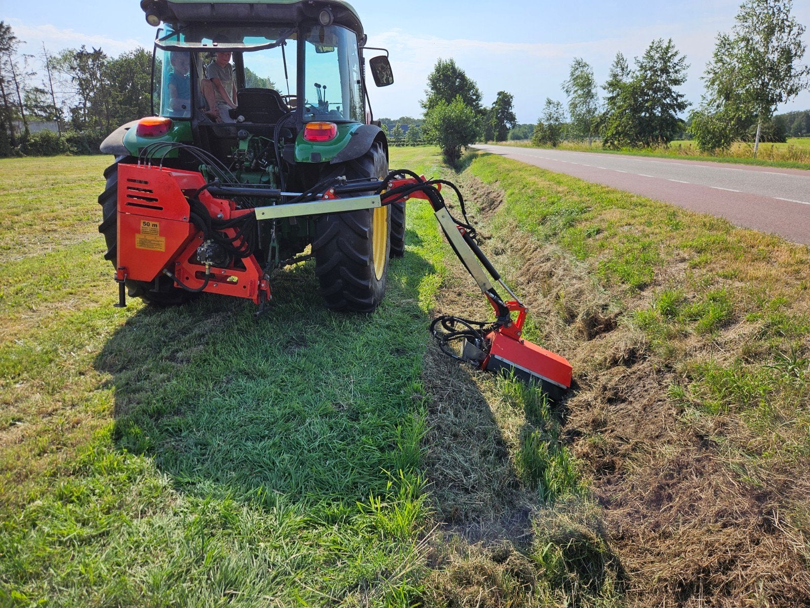 Armklepelmaaier zo goed als nieuw 3m met heggeschaar, Ophalen
