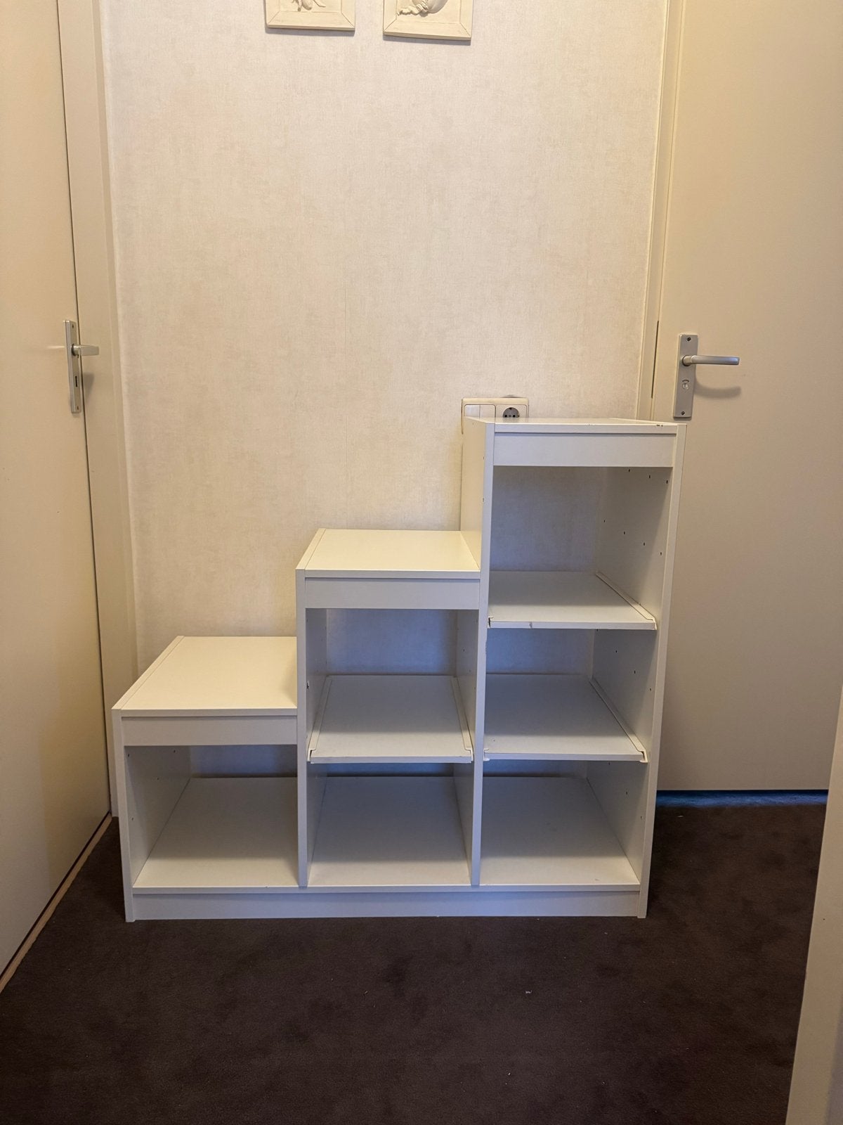 Wit open opbergkastje met meerdere vakken, Huis en Inrichting, Ophalen, Gebruikt