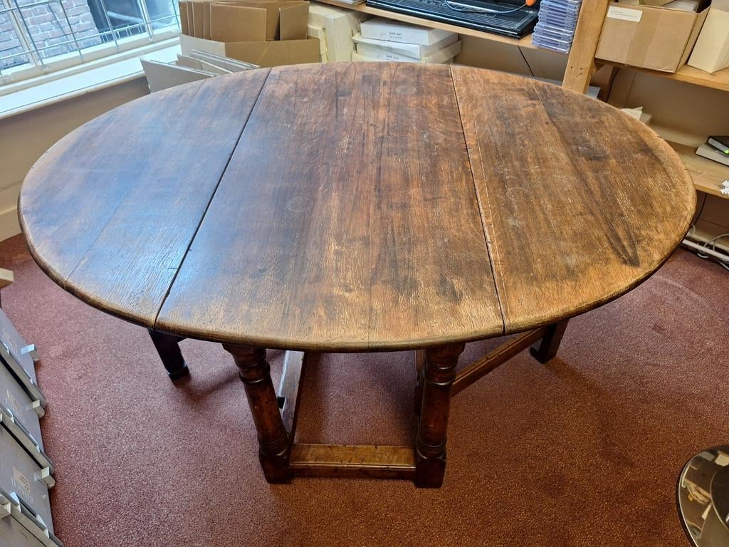 Antieke Gateleg tafel - inklapbare hangoor tafel, Ophalen