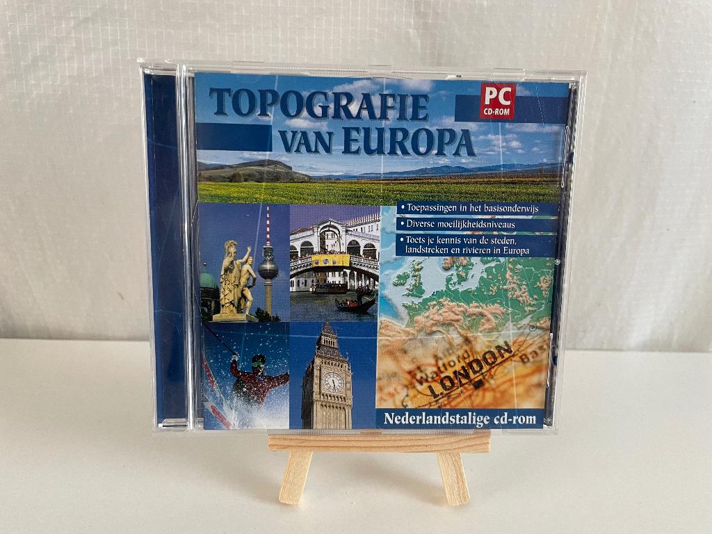 Topografie van Europa. CD-Rom., Ophalen of Verzenden, Zo goed als nieuw