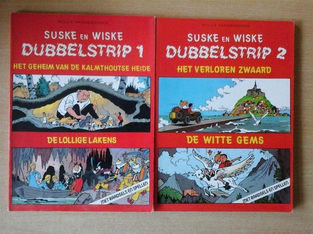 ns2-suske en wiske dubbelstrips-4 stuks-goede staat-losse ve, Boeken, Eén stripboek, Ophalen of Verzenden, Zo goed als nieuw