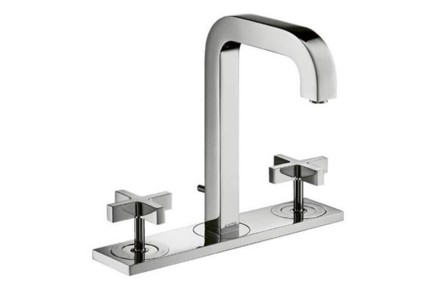 Axor Citterio Wastafel 3-gats Design Kraan van Hansgrohe, Doe-het-zelf en Verbouw, Sanitair, Ophalen of Verzenden, Nieuw, Rvs