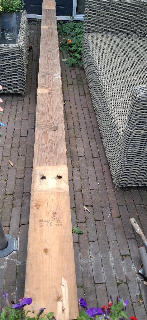 Balk hout 150 x 58, Ophalen, Gebruikt, Balk, Vuren