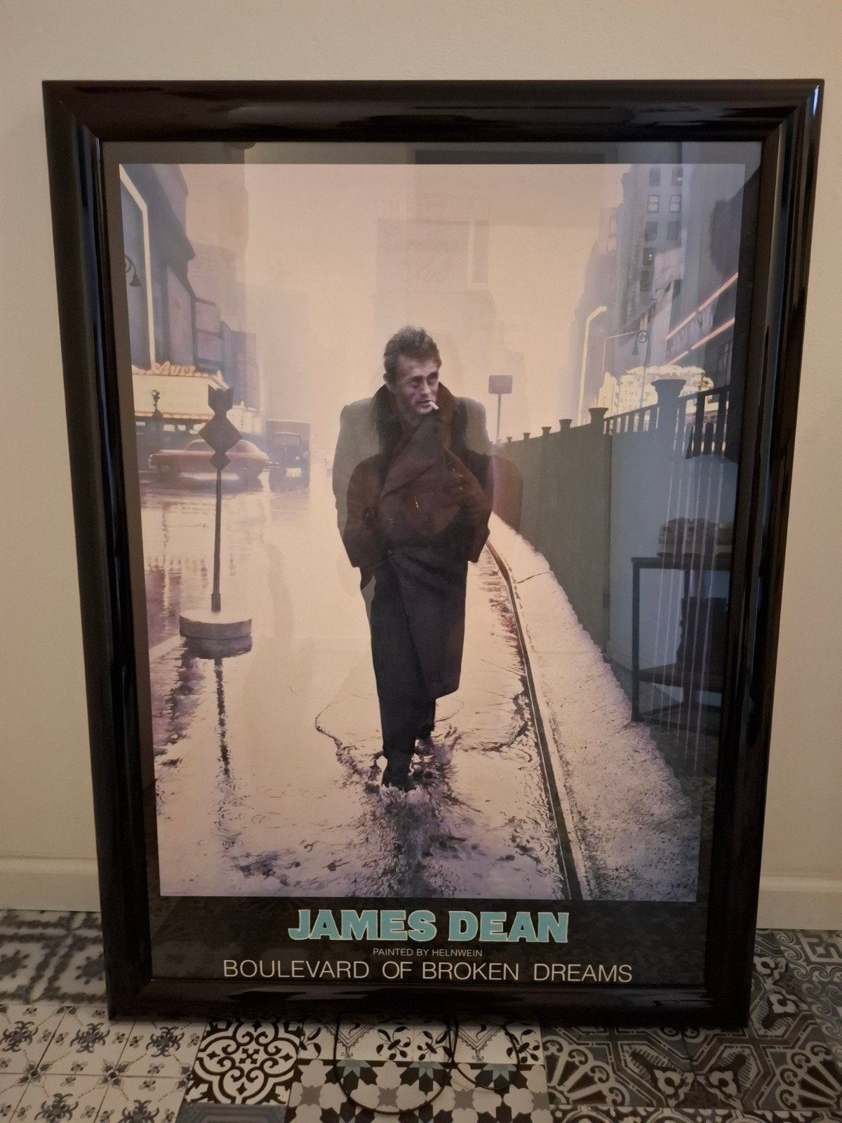 James Dean – Boulevard of Broken Dreams – ingelijste poster, Ophalen