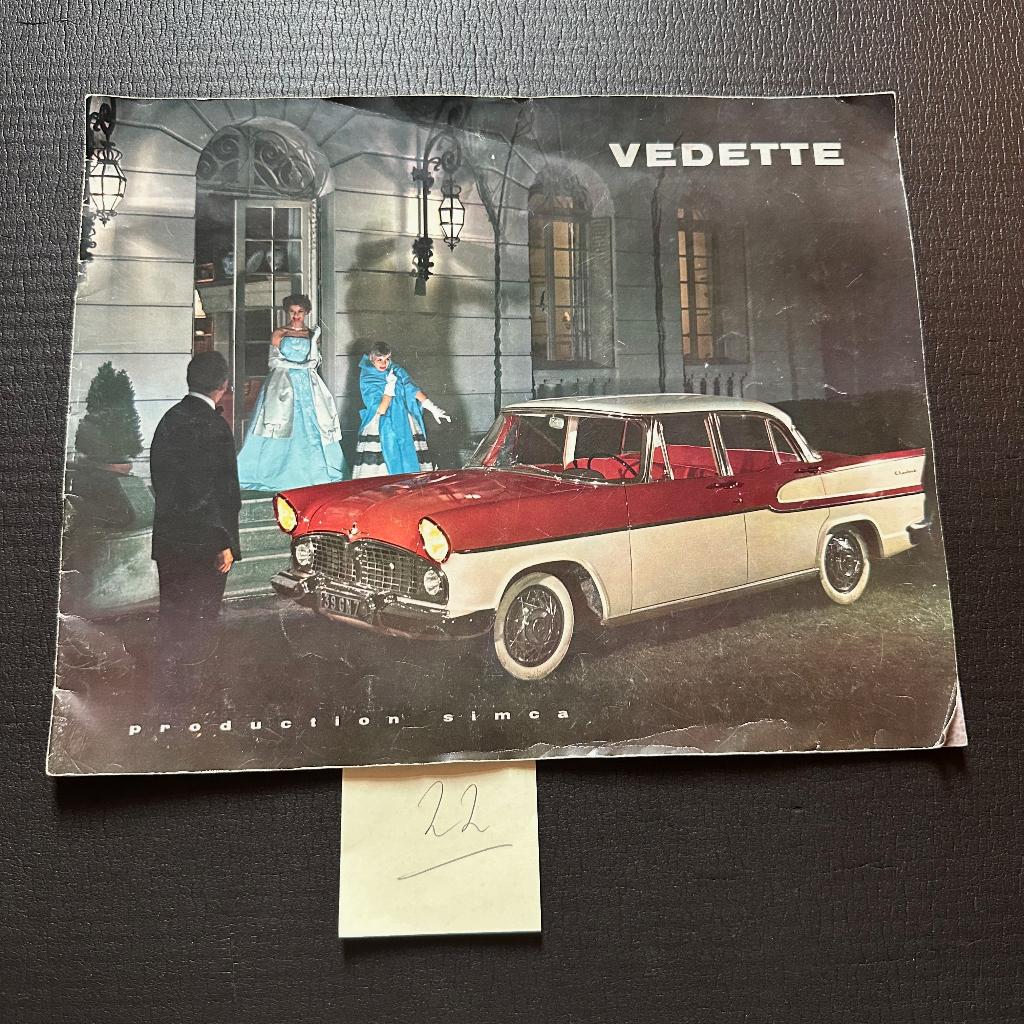 #22) SIMCA Vedette - 1957, Verzenden, Gelezen, Overige merken
