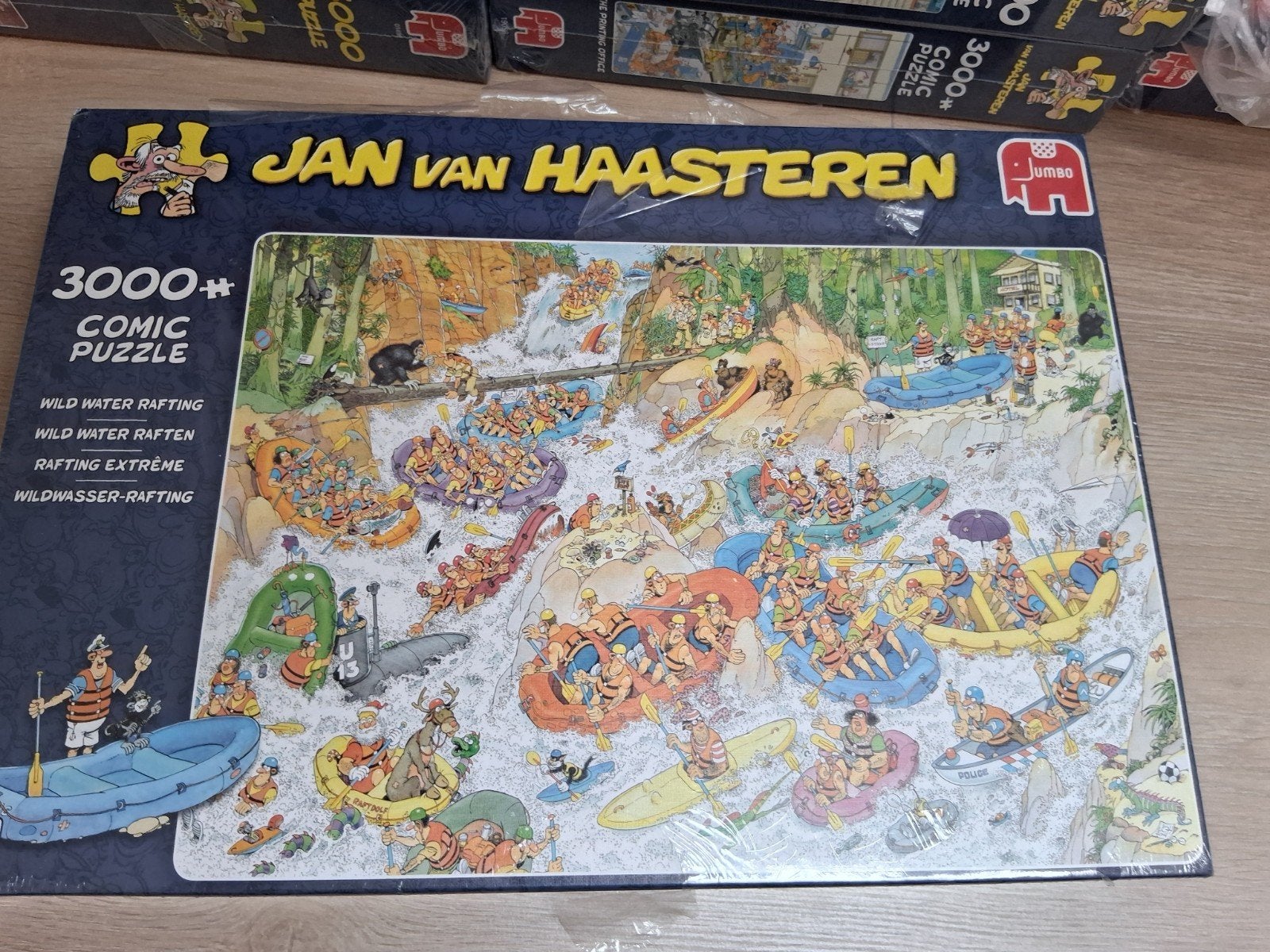 Jan van Haasteren puzzel Wild water raften 3000 st Nieuw, Ophalen of Verzenden, Meer dan 1500 stukjes