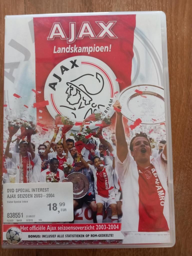 DVD Ajax Seizoensoverzicht 2003/2004, Voetbal, Gebruikt, Alle leeftijden, Ophalen of Verzenden