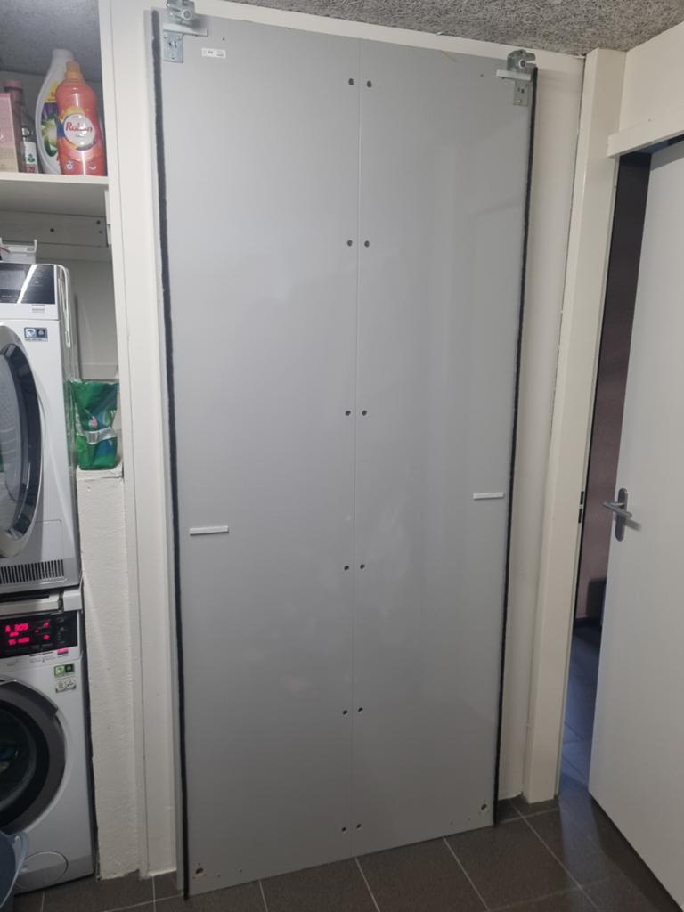 Grijze PAX schuifdeuren (100x230cm), Ophalen, Gebruikt, 200 cm of meer