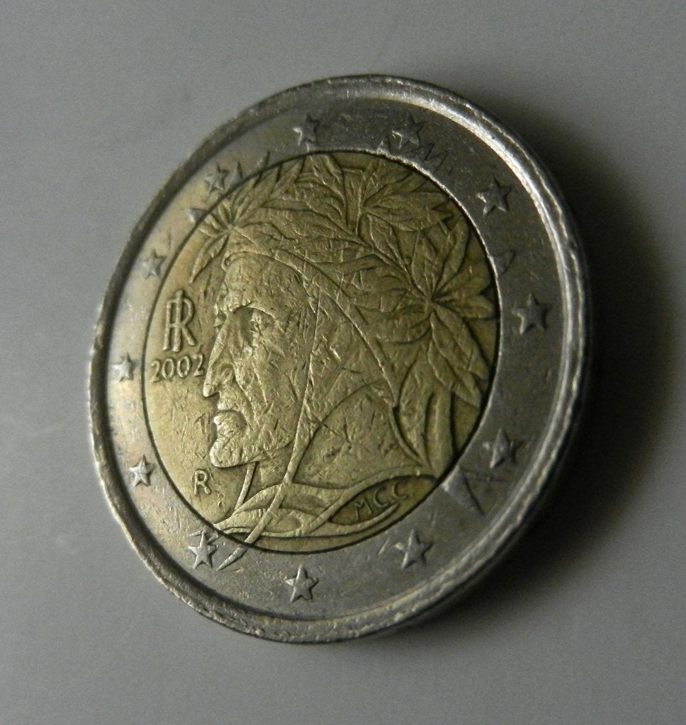 Italië 2 euro 2002, Postzegels en Munten, Verzenden, Italië, 2 euro, Losse munt