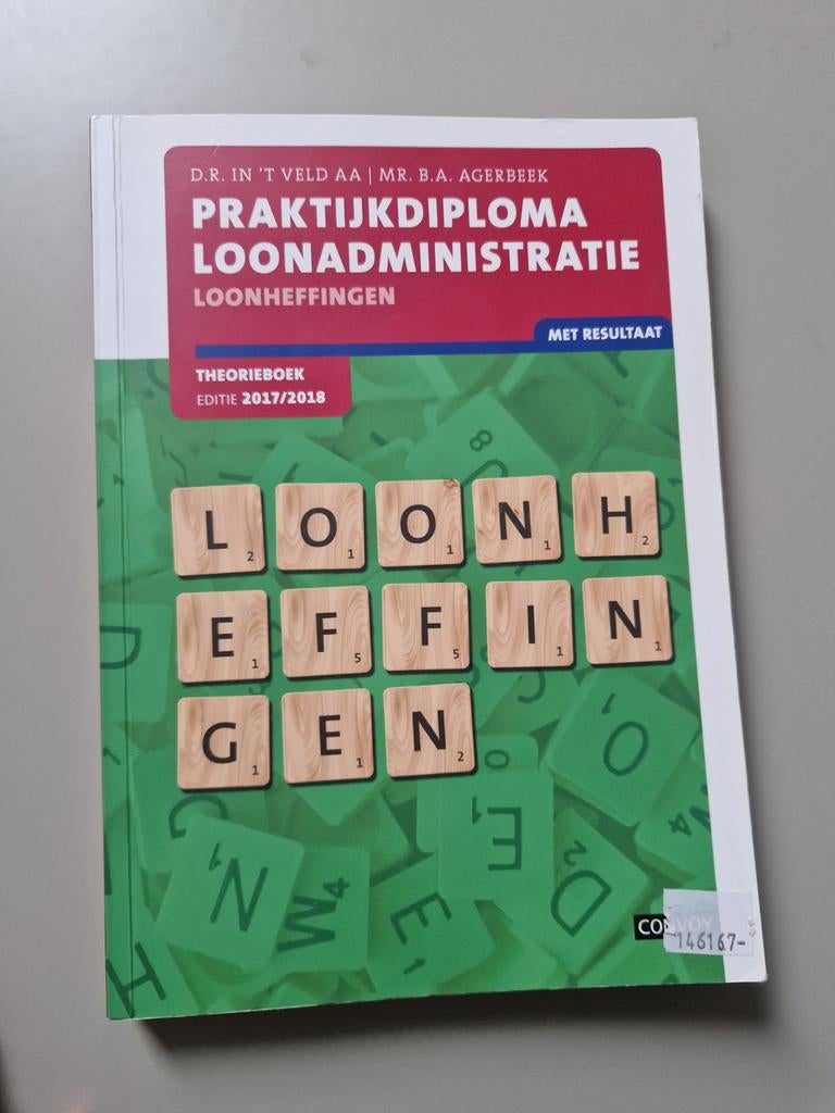 Praktijkdiploma Loonadministratie Theorieboek 2017/2018, Ophalen of Verzenden