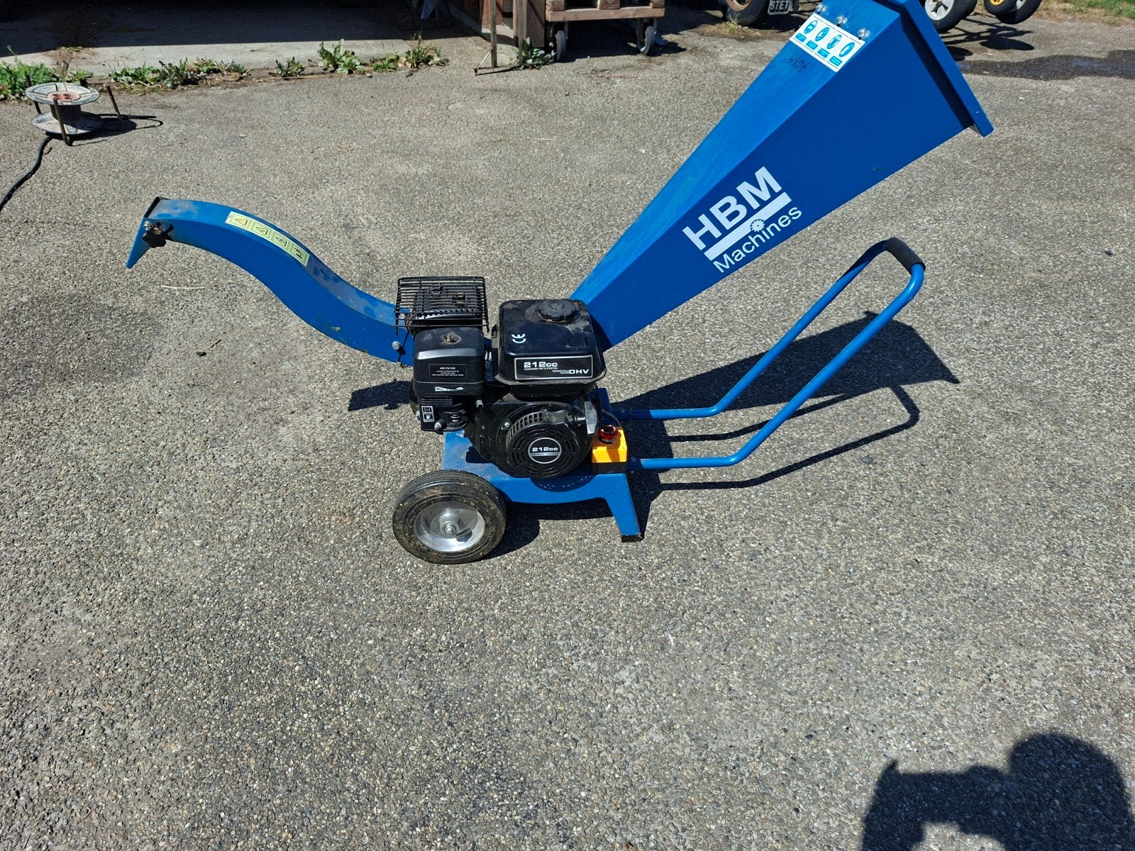 HBM Houtversnipperaar 212cc Benzine - Zo goed als nieuw, Ophalen of Verzenden, Zo goed als nieuw, Benzine, HBM