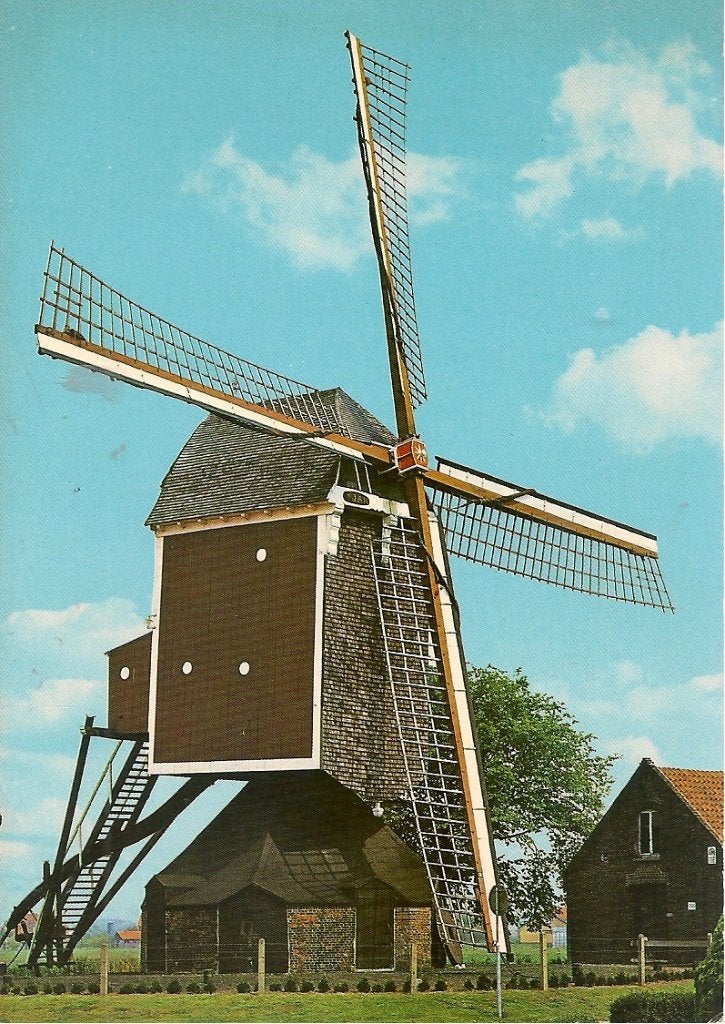 Ansichtkaart St. Jansmolen, Stramproy - Korenmolen, Verzamelen, Ansichtkaarten | Nederland, Ongelopen, Limburg, 1960 tot 1980