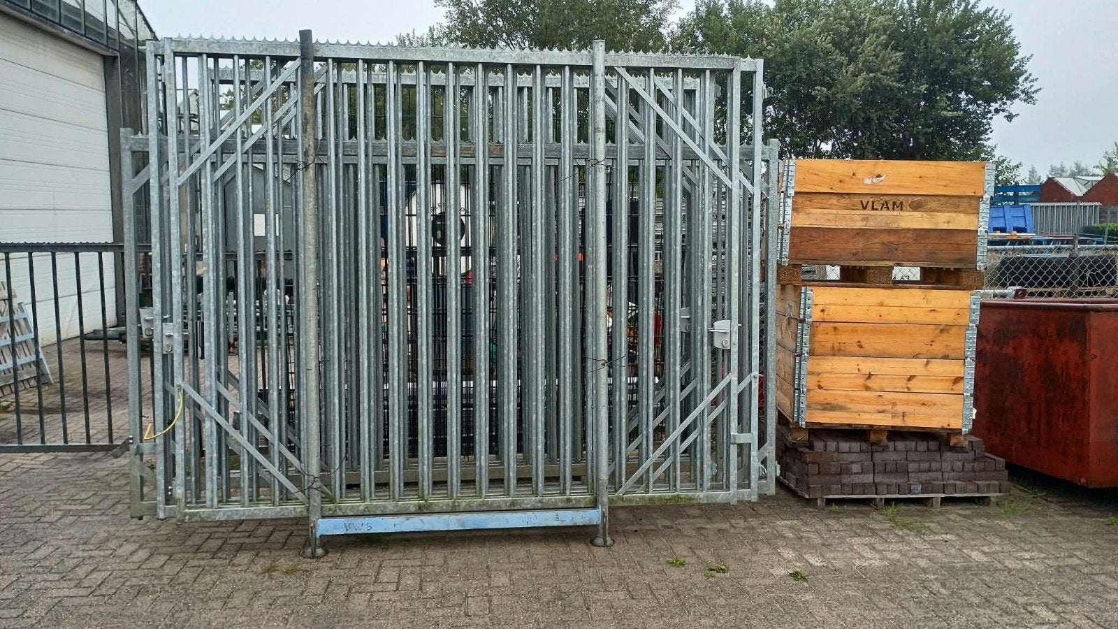 spijlen poorten gegalvaniseerd 5 stuks, Ophalen, Gebruikt, IJzer, Spijlenhekwerk